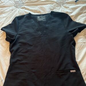 Figs black scrub top